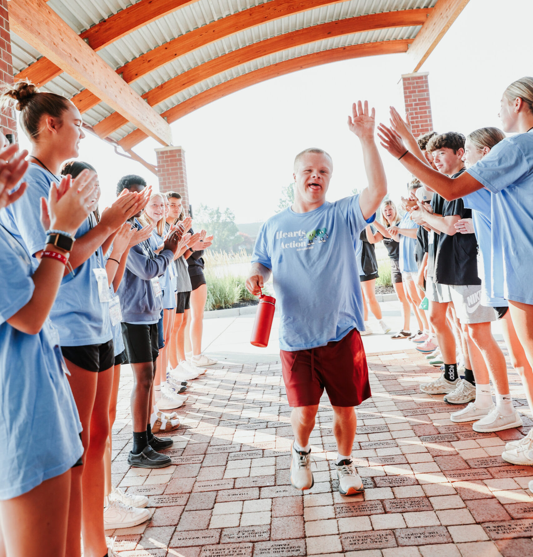 Students together at our Day program in Holland/Zeeland. It's easy to make friends at our Special Needs Programs.
